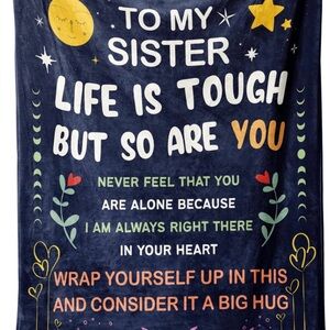 Inspirational  quote Throw Blanket 60”x50”